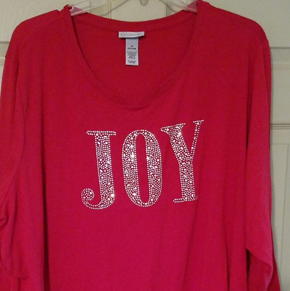 Sparkling red long sleeve shirt